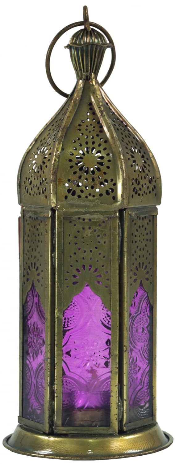 Guru-Shop Métal Oriental / Lampe En Verre Dans Un Design Marocain, La Lumière Du Vent En 6 Couleurs, Jaune, Couleur: Jaune, 14x6x6 Cm, Bougie Décorative, Bougie Conteneurs