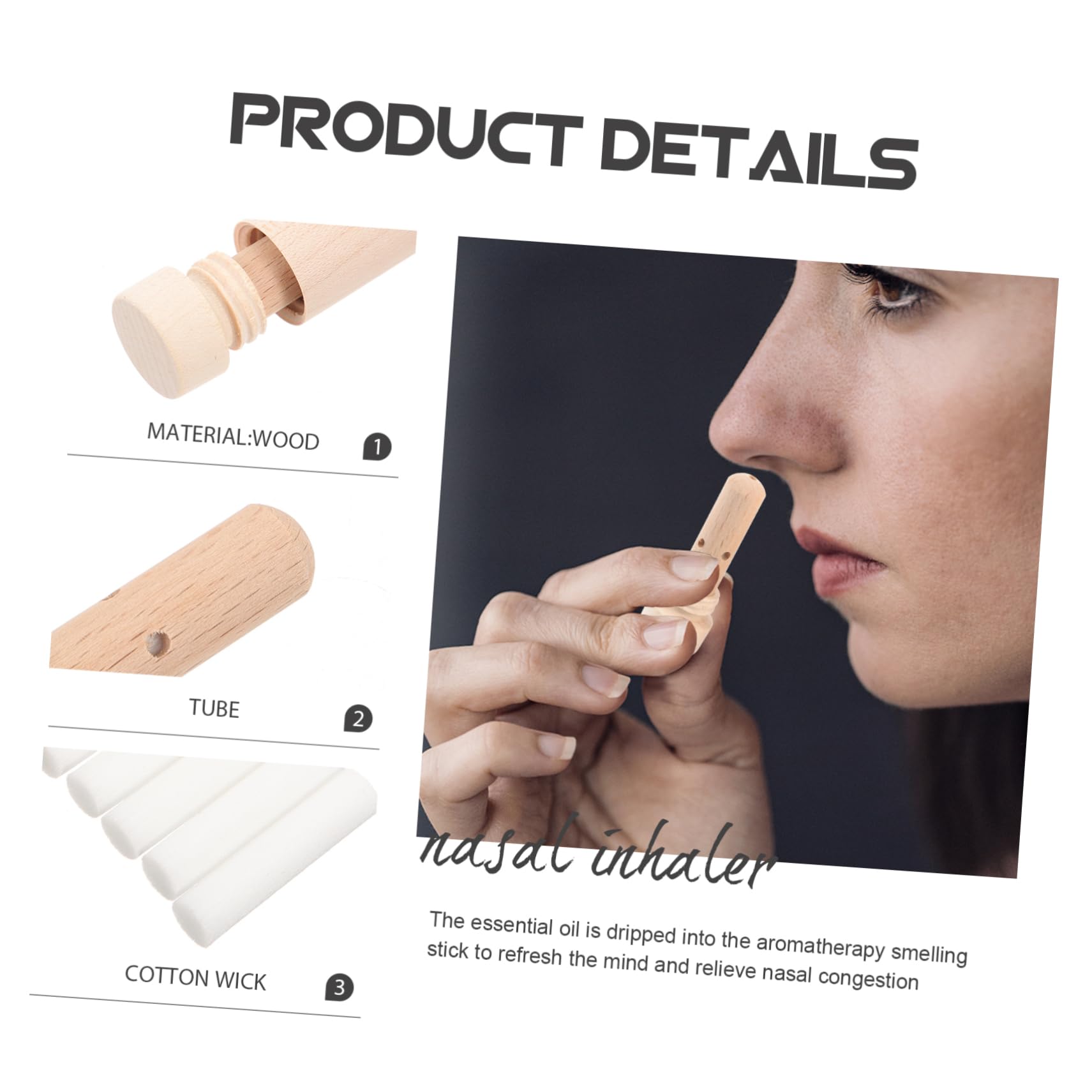 FOMIYES 4 Juegos Barra Aromática De Aceite Esencial De Rinoplastia Difusores De Aceite De Coche Mocoso Fragancia Boca Difusor De Aroma Difusor De Perfume Para Coche Máscara Vapor Madera