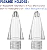 sciuU Tips compatible with Huawei M-Pencil 2 - [2 Pack] Huawei Pencil (2nd Generation) Replacement Tips Nib, Transparent Tips