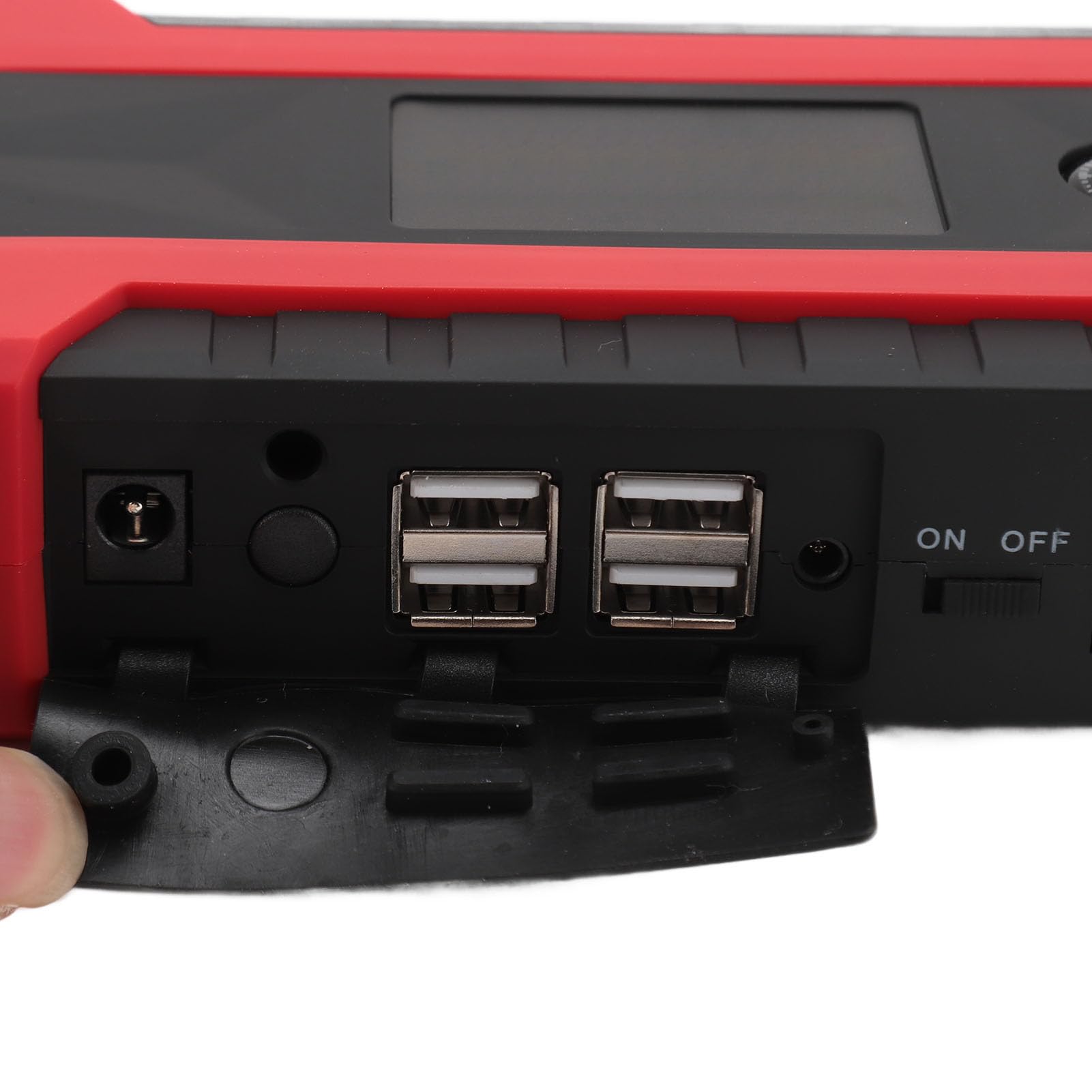Starthilfe, 1000A 12V Tragbare Autobatterie-Starthilfe mit LED-Taschenlampe, Jump-Box mit Überbrückungskabeln, Typ-C-Schnellladebatterie-Jumper für Bis zu 7 L und 5,5 L
