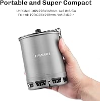 Vista 5 de Fire-Maple Petrel Quickboil Pro Sistema de Cocina Ultraligero – Juego Compacto de Estufa y Olla para Mochileros de Ebullición Rápida, Ideal