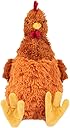 Best Pet Supplies Interactive Squeaky Dog Chew Toy, Ideal Dog Toys for Chewers, Small, Medium & Large Dogs, and Fetch Lovers - Crinkle Chicken (Brown), Large