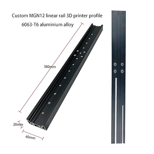 Miniatura 3 de El kit de guía de riel lineal MGN12H del eje Y 3.0 para impresoras 3D Ender 3 V2 y V2 Neo incluye placa de soporte de cama calentada y accesorios