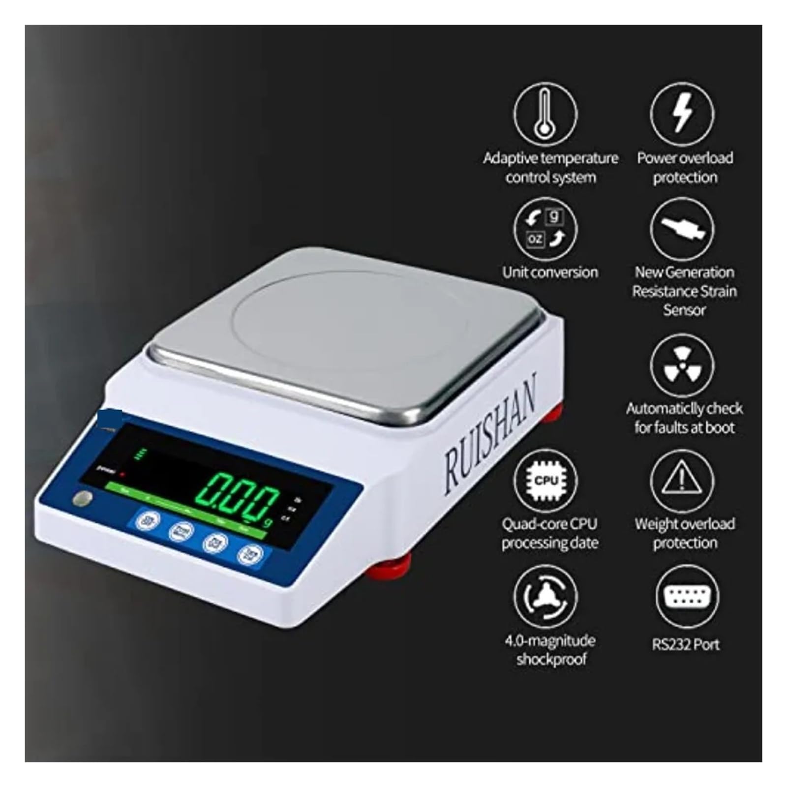 5000 g x 0,01 g Naukowa elektroniczna cyfrowa waga laboratoryjna Waga analityczna Waga analityczna Dokładność 0,1 g Wielofunkcyjne zastosowanie