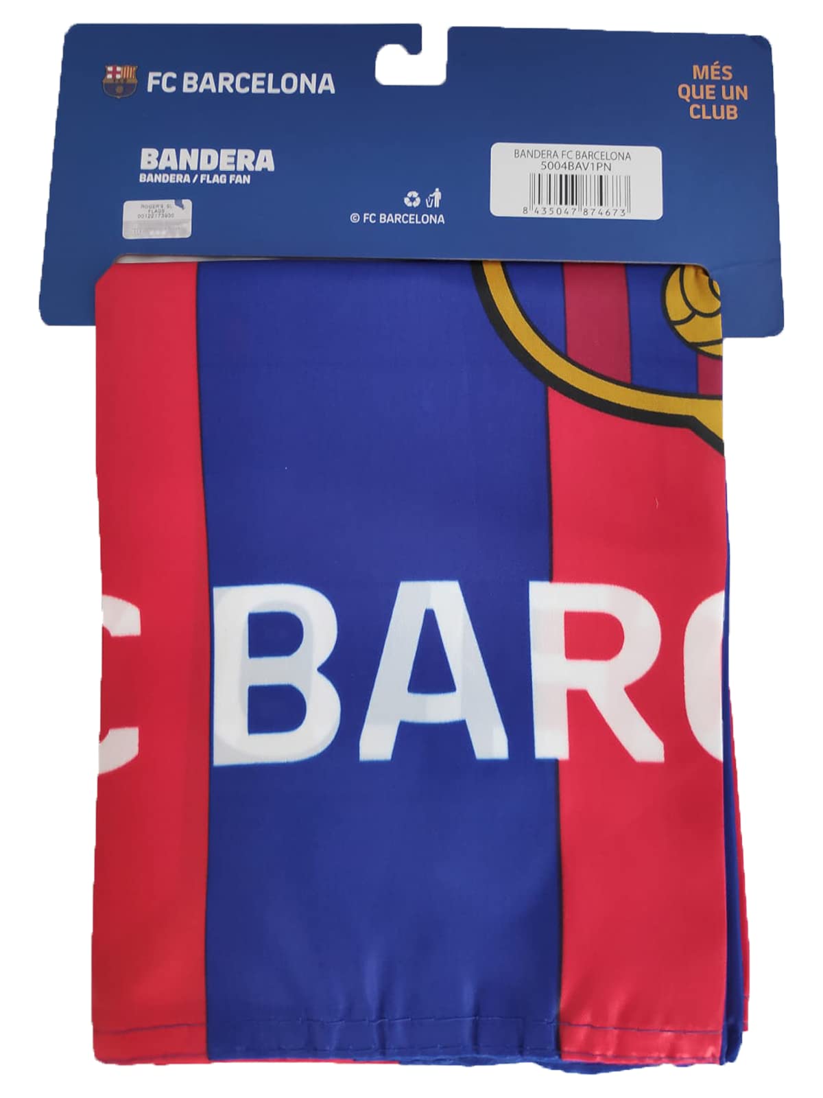 Bandiera Ufficiale Blaugrana 75x50 cm con Scudetto
