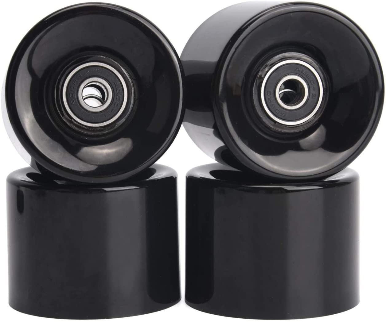 Lot De 4 Roues De Skateboard 55mm – Dureté 80A – Marque Uxcell (Neuves Sous Blister)