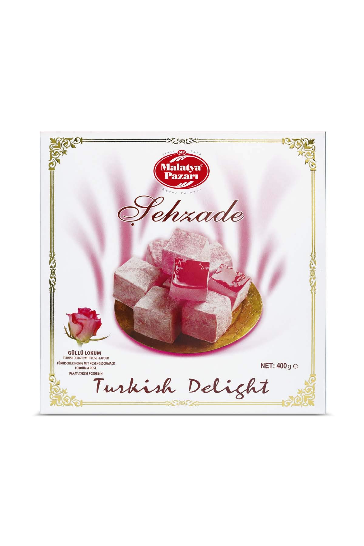 Malatya Pazarı Şehzade Güllü Lokum 400 Gr