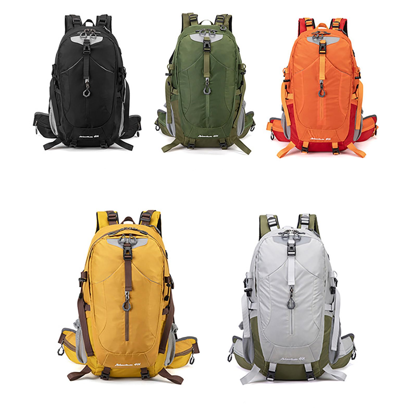 TY&WJ Zaino da Trekking 40L Traspirante, Grande Zaini da Viaggio Impermeabile con Telaio Rimovibile per Uomo E Donna Alpinismo