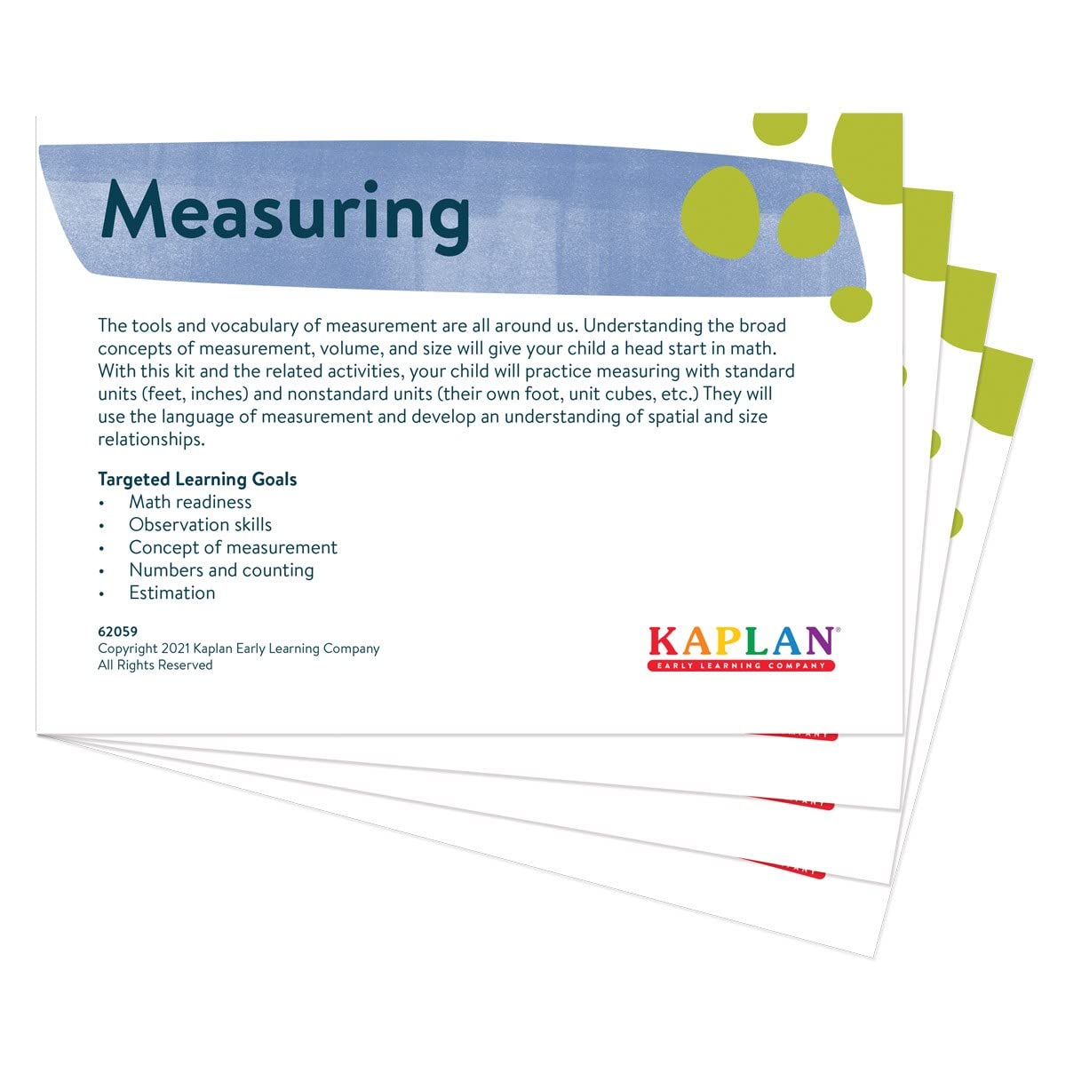 Kaplan Early Learning Back to Back Learning Kit: Measuring - Hands-On Manipulatives and Fun Activities to Teach Children About Measurements - Image 3