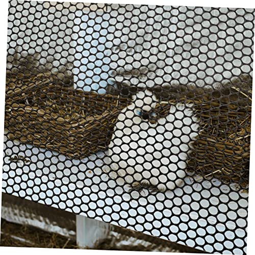 ibasenice Kunststoffnetz Gartennetz Hühnernetz Geflügelnetz 0,4x3m Schwarz Maschendrahtzaun Garten Zaun Pflanzenschutz Vogelnetz Schutznetz