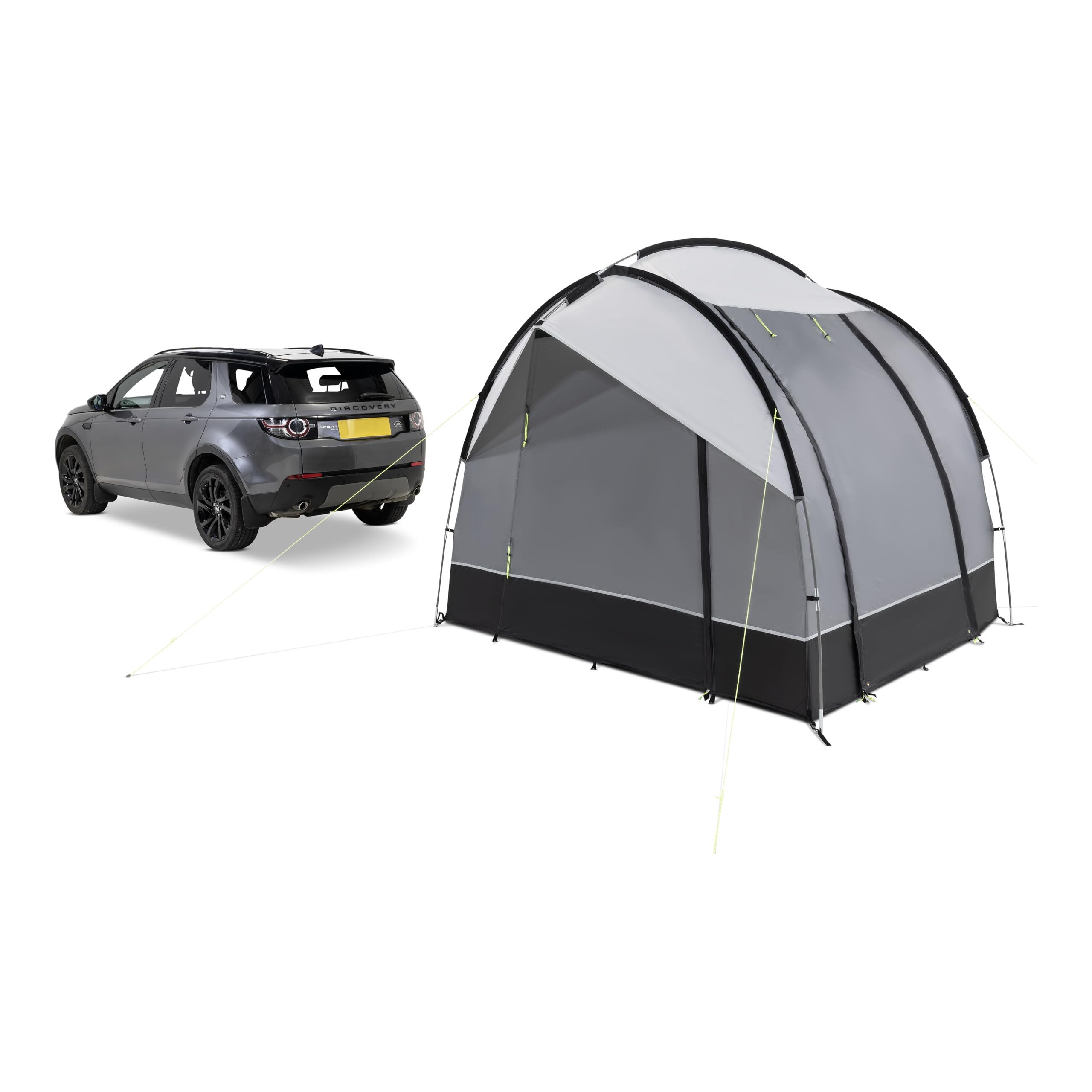 Kampa Drängler Busvorzelt Freistehend – 6,6 m² Heckzelt Auto Für 2 Personen – Autozelt Wasserdicht – 2,4 m breit – mit Fenster & Mückennetz – Camping & Outdoor