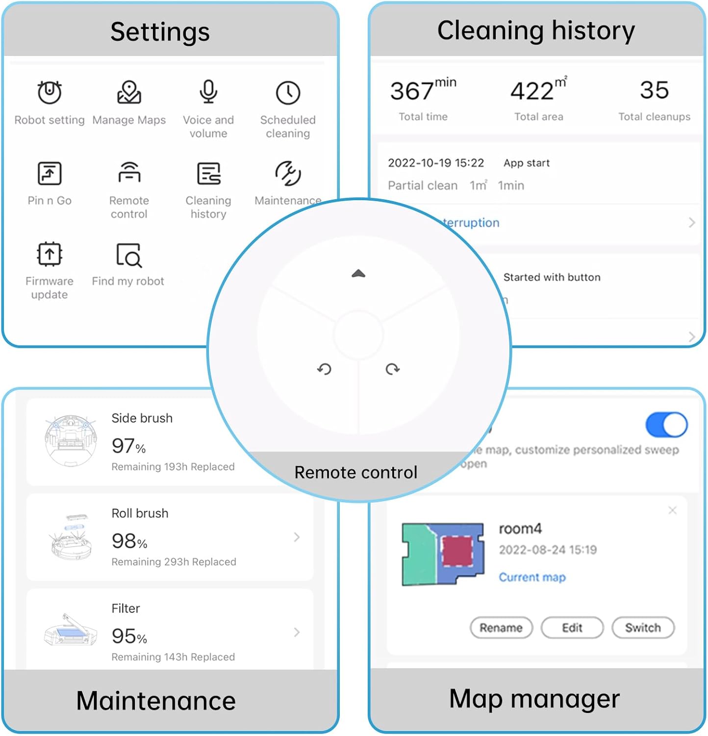 OKP L3 Robot Vacuum Self Emptying Station for 60 Days, LiDAR Navigation, 200Min,4000Pa Suction, 2.4G WiFi/App/Alexa Control, Robotic Vacuum for Pet Hair, Carpet, Floors,Blue