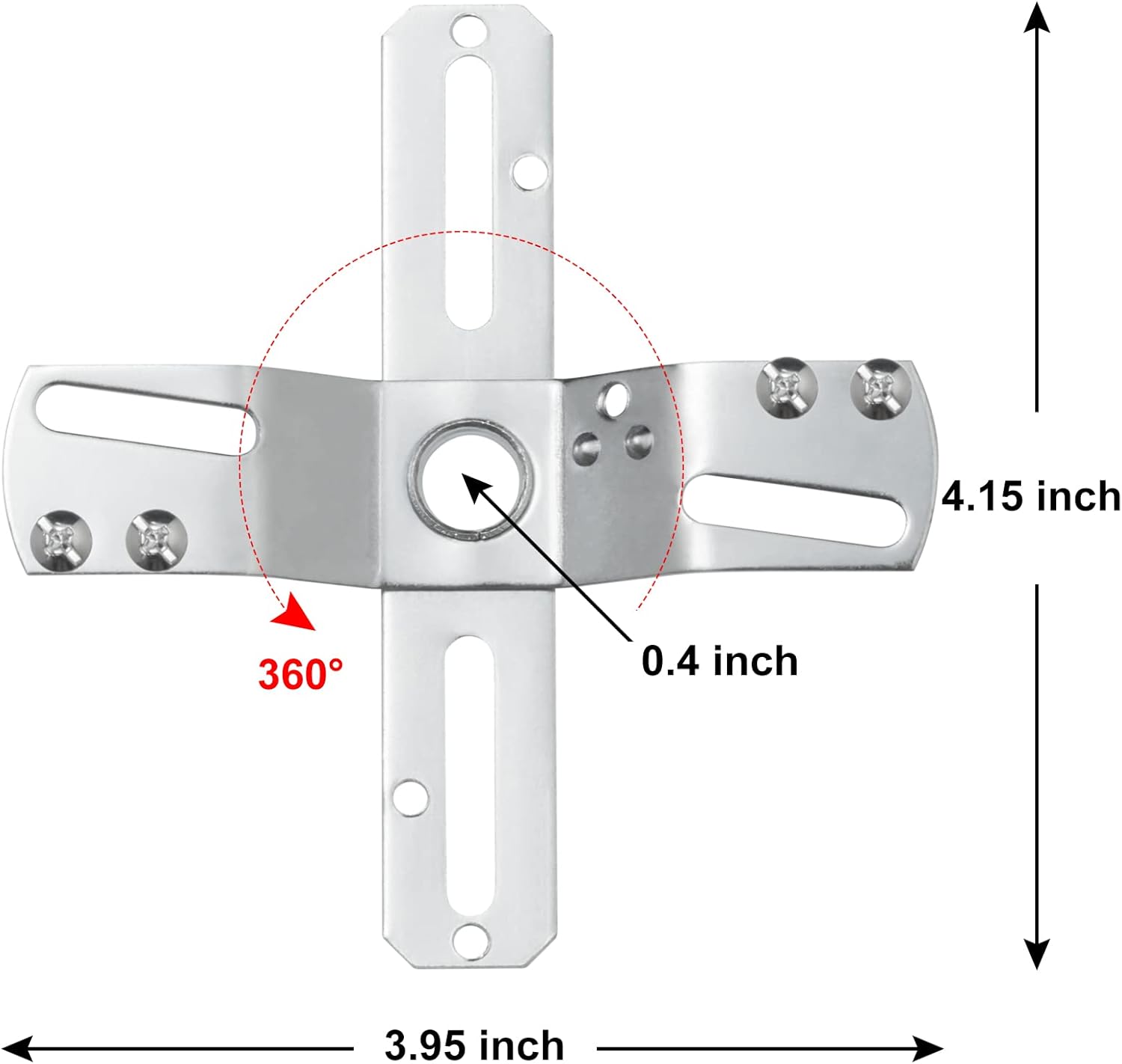Qc Ceiling Light Fixture Mounting Bracket [Upgraded Version], Ceiling Fan Mounting Bracket, Universal Light Fixture Parts with Screws, Swivel Junction Box Adapter, Light Fixture Crossbar for Light
