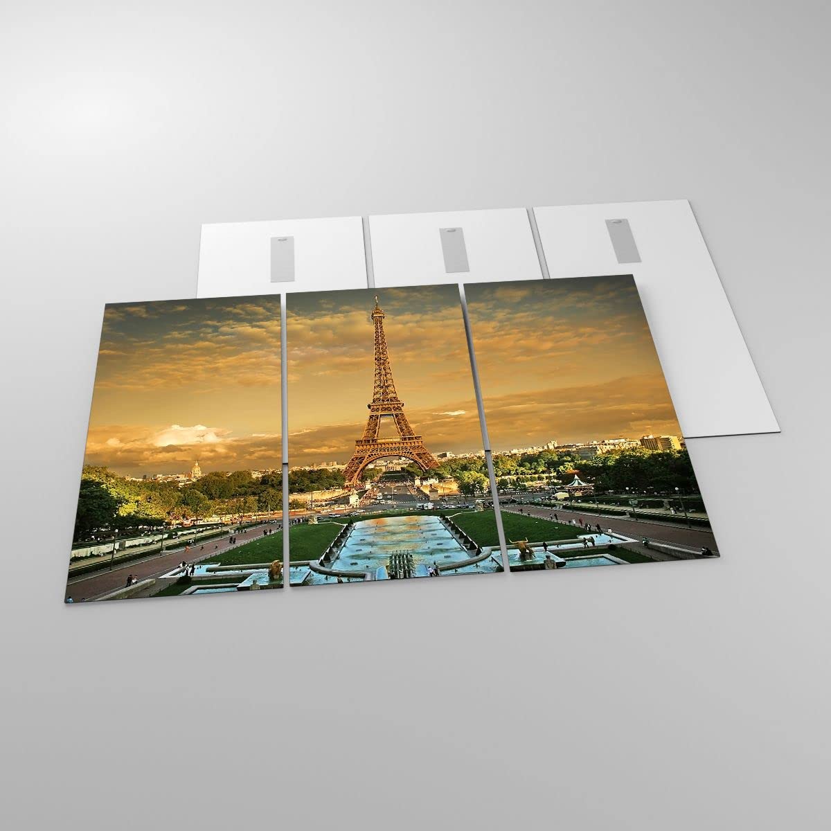 Quadro Romantica Torre Eiffel Di Parigi 5 Pezzi Stampa Su Tela In Xxl Immagini Moderni Murale Fotografia Grafica Decorazione Da Parete Con Cornice 150 X 100 Cm - Ufficio/Hotel/Ristorante/Foto/Poster - 9