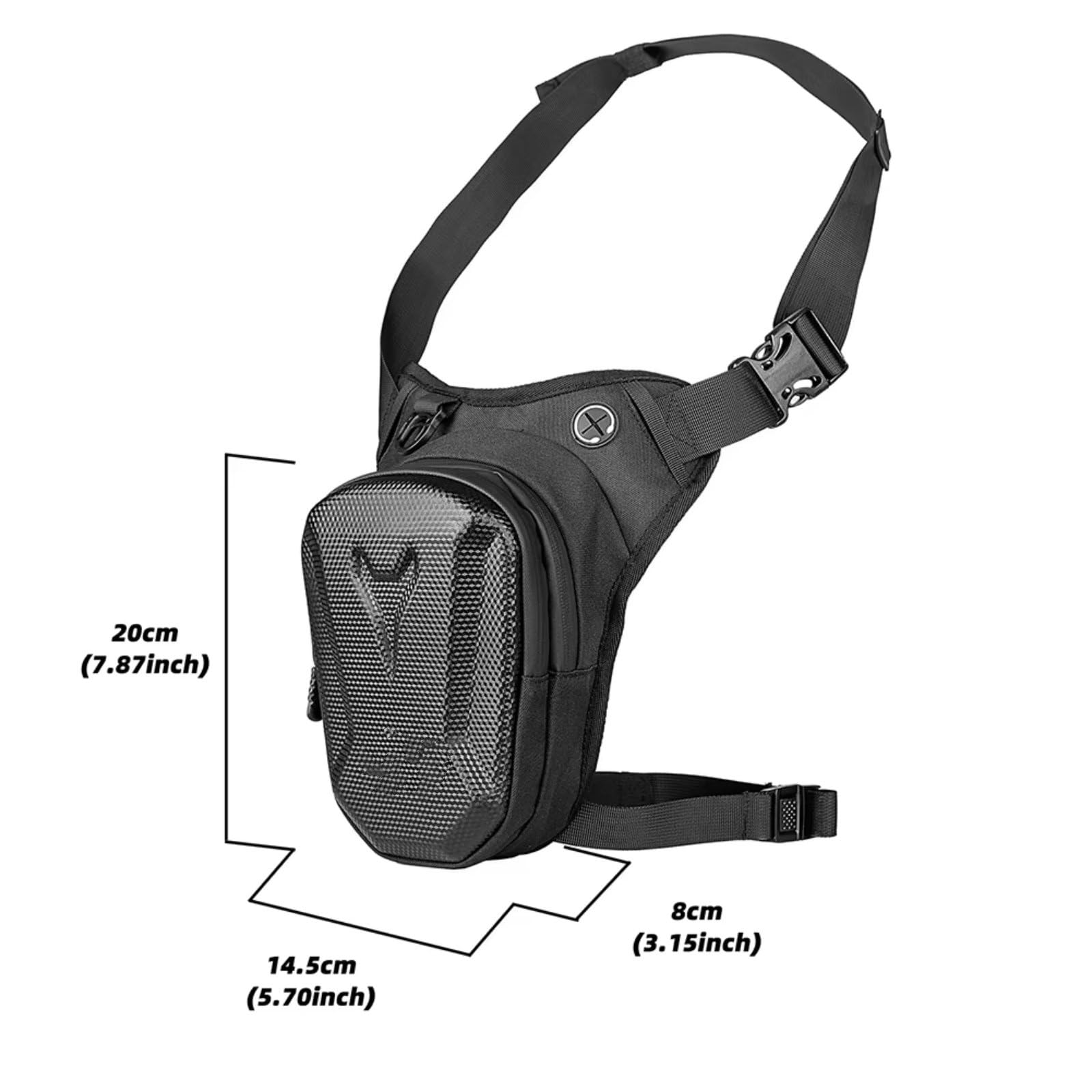 Borsa Laterale Universale Per Gamba Del Motociclo Rigida In EVA Per Esterni Marsupi Casual Per Cellulare Per Moto Per Sacche Moto