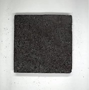 Volcanic stone cooking tiles, flat surface without grooves, 8" x 8", lava cooking stone pizza, meat, seafood and vegetables.Outdoor steak barbecue.Camping barbecue net, baking pan, grill