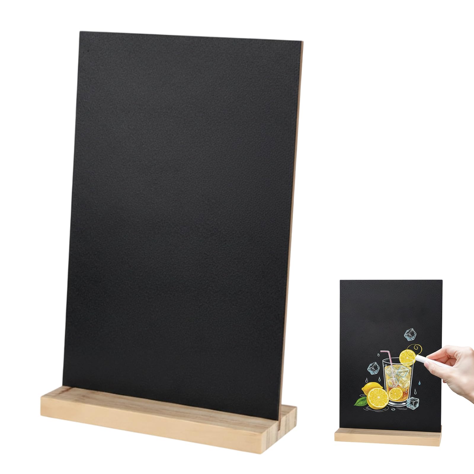 1 Piece Black Board 30 * 21cm, Portable Writing Surface with Stand, Compact Blackboard for Home and Office Use, Durable Chalkboard Design for Daily Notes and Messages, Mini Chalk Boards