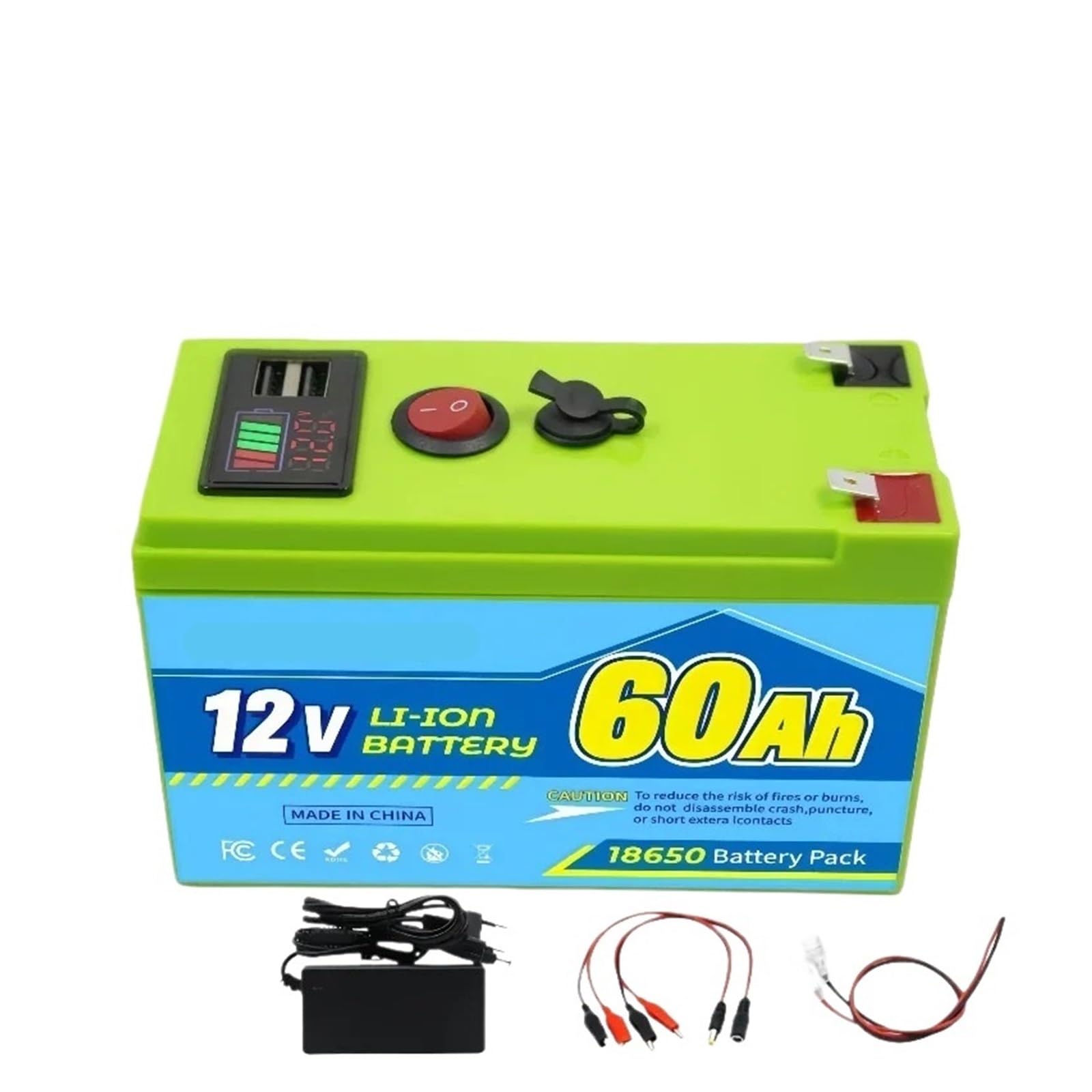 Ciclo Profundo Recargable De La Batería De Litio De 12V 60Ah LiFeP04