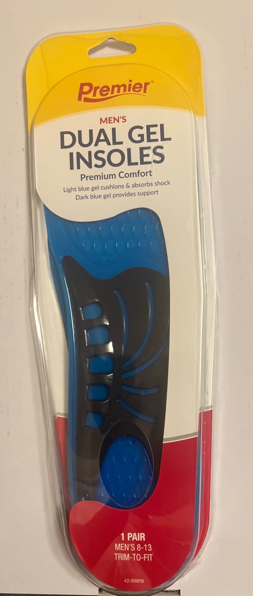 Insoles Gel Mens Size: Pair