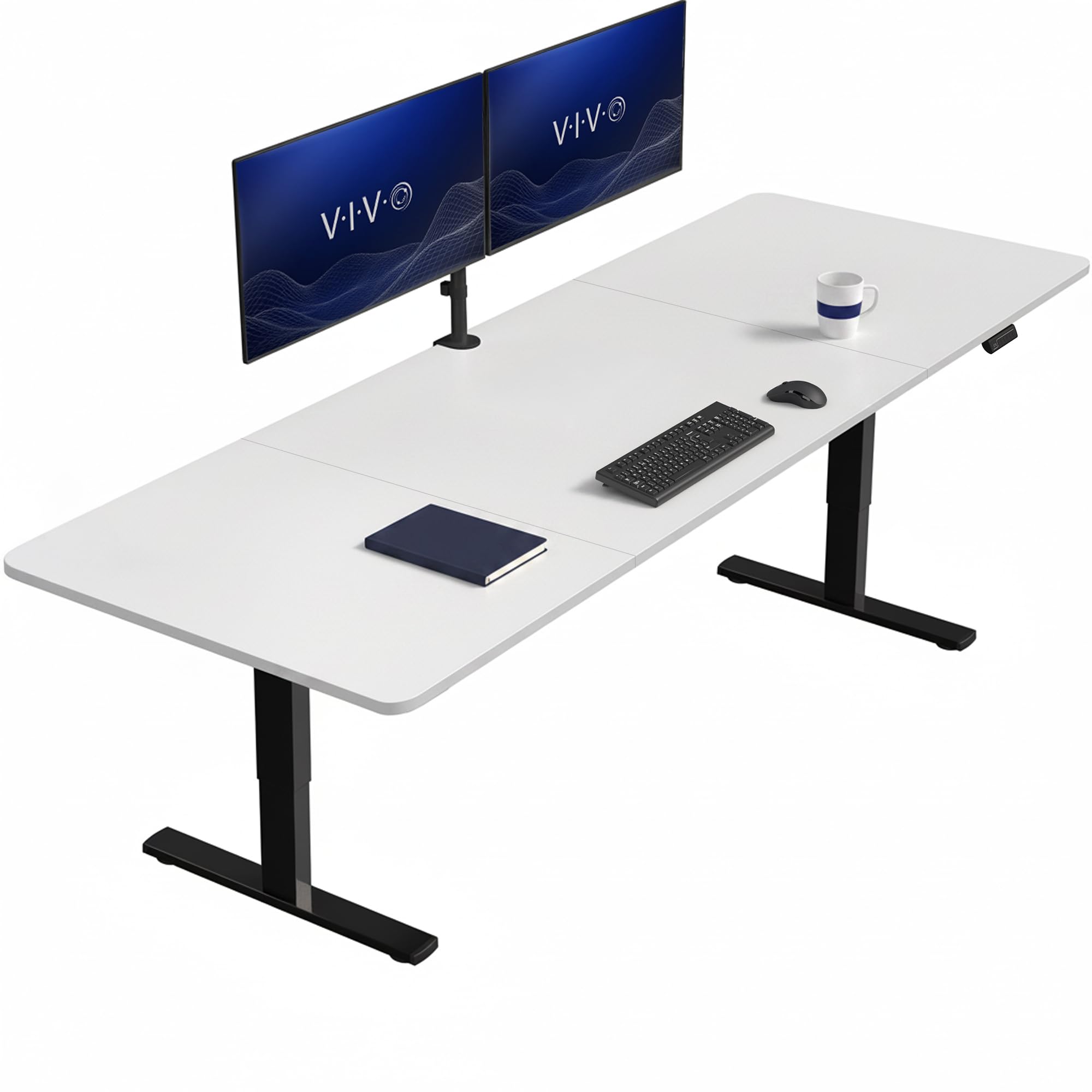 VIVO White 83 x 30 in Standing Desk, DESK-KIT-1B8W