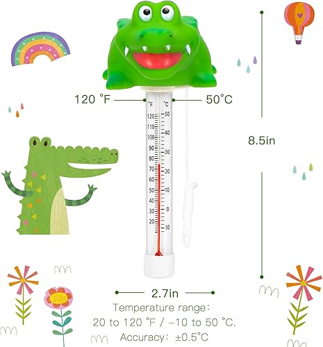 Miniatura 3 de XY-WQ Termómetro flotante para piscina, tamaño grande, fácil de leer para la temperatura del agua con cuerda para piscinas, jacuzzis, estanques,