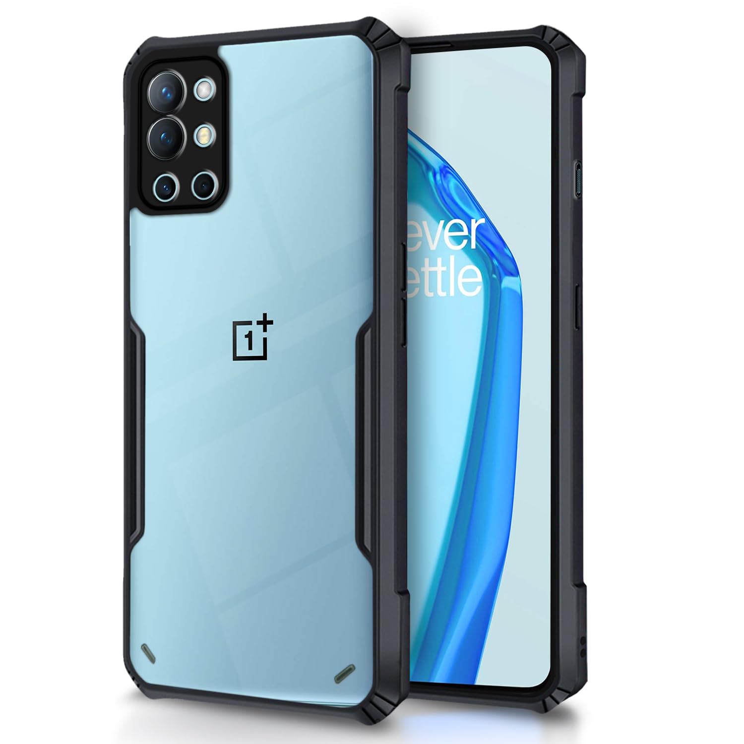 Pikkme OnePlus 9R Back Cover | Crystal Clear Transparent Back | Ultra Hybrid | Full Camera Protection | Raised Edge | Bumper Back Case (Black) (B0CD7GMKK9) Amazon Price History, Amazon Price Tracker