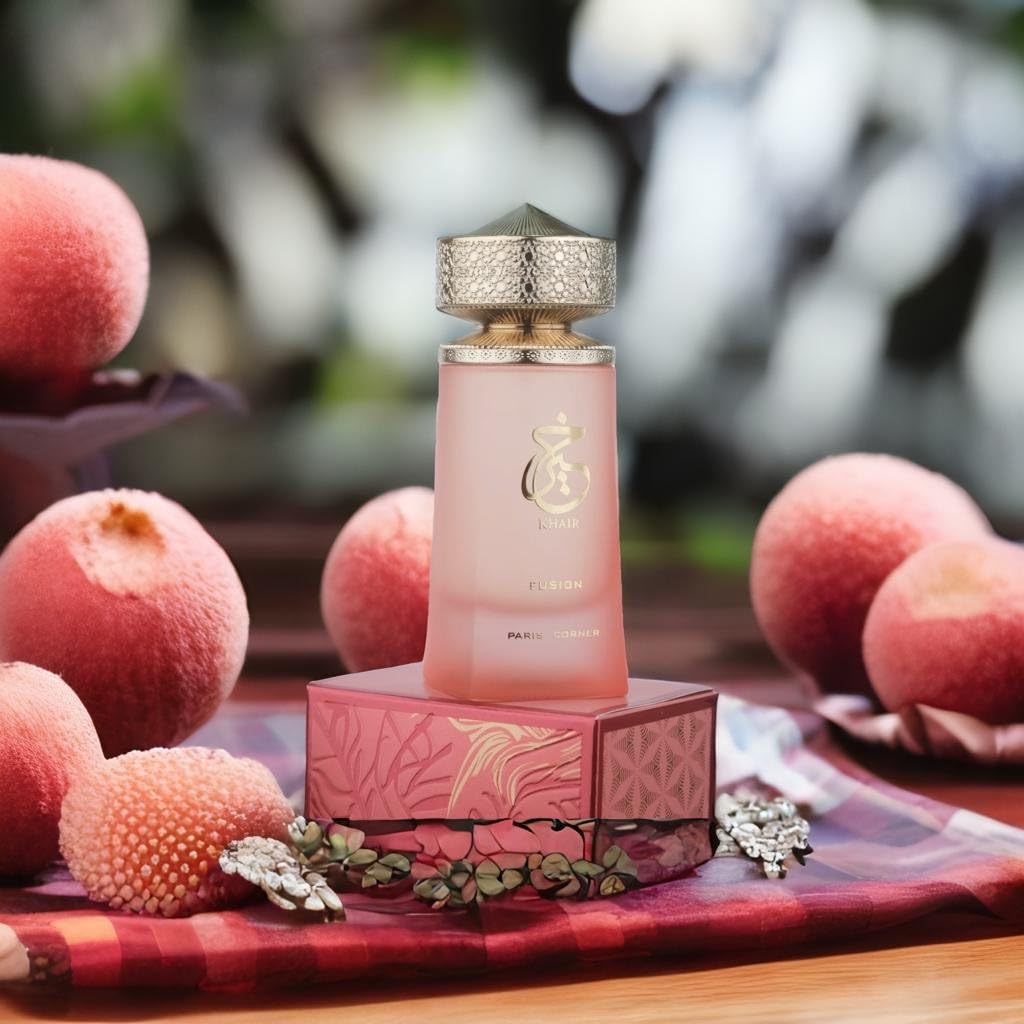 Paris Corner | Khair Fusion Lychee Perfume 3.4 Fl Oz | A Lychee Perfume Blending Fruity Notes of Lychee, Blackcurrant, and Red Apple with Floral Elegance for an Enchanting Aroma - Image 5
