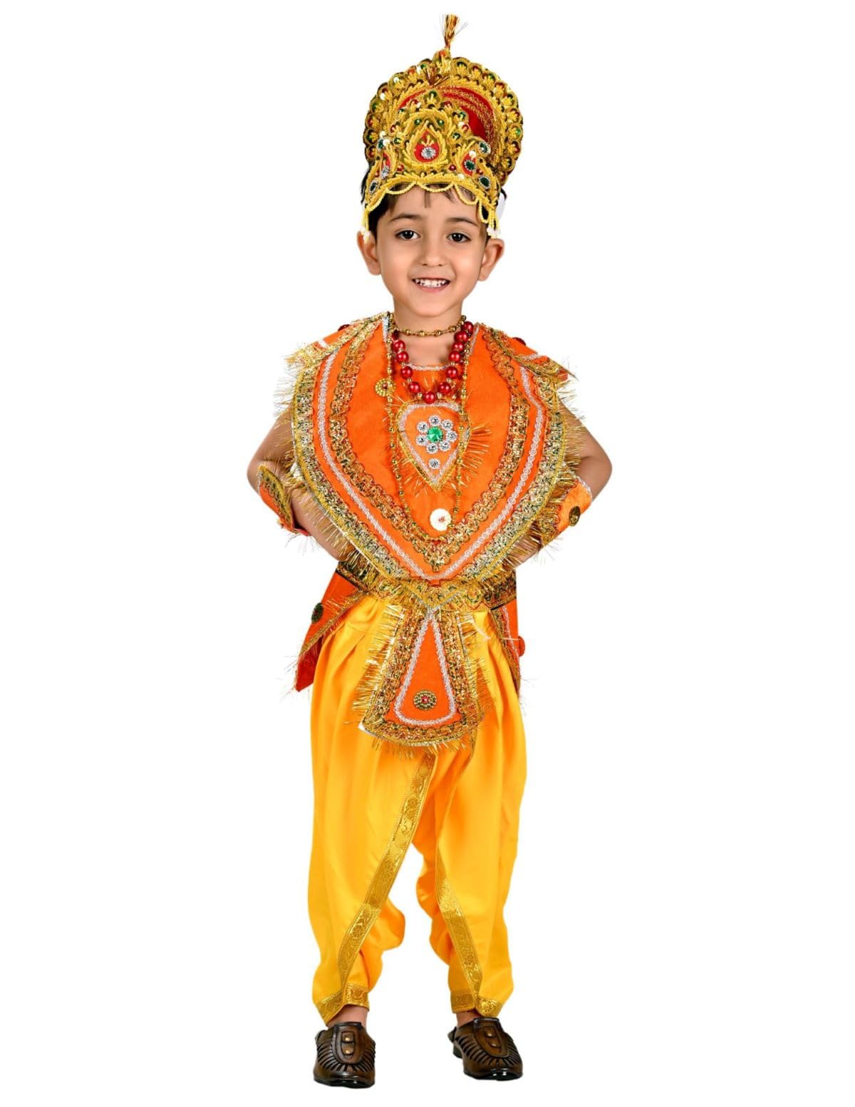 BookMyCostume Indian Raja King Historical Mythology Kids & Adults Fancy Dress Costume 12-14 years