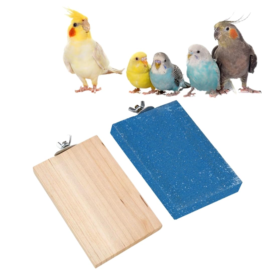 Sage Square Wooden Stand Sand Platform Made of Natural Wood, Combo of Two (3 * 4 & Sand 3 * 4 inch) Rectangle Shaped Perch Stand, Cage Accessories, Playful Toy, Suitable for Birds, Parrots, Budgies (B0CQST1Q6D) Amazon Price History, Amazon Price Tracker