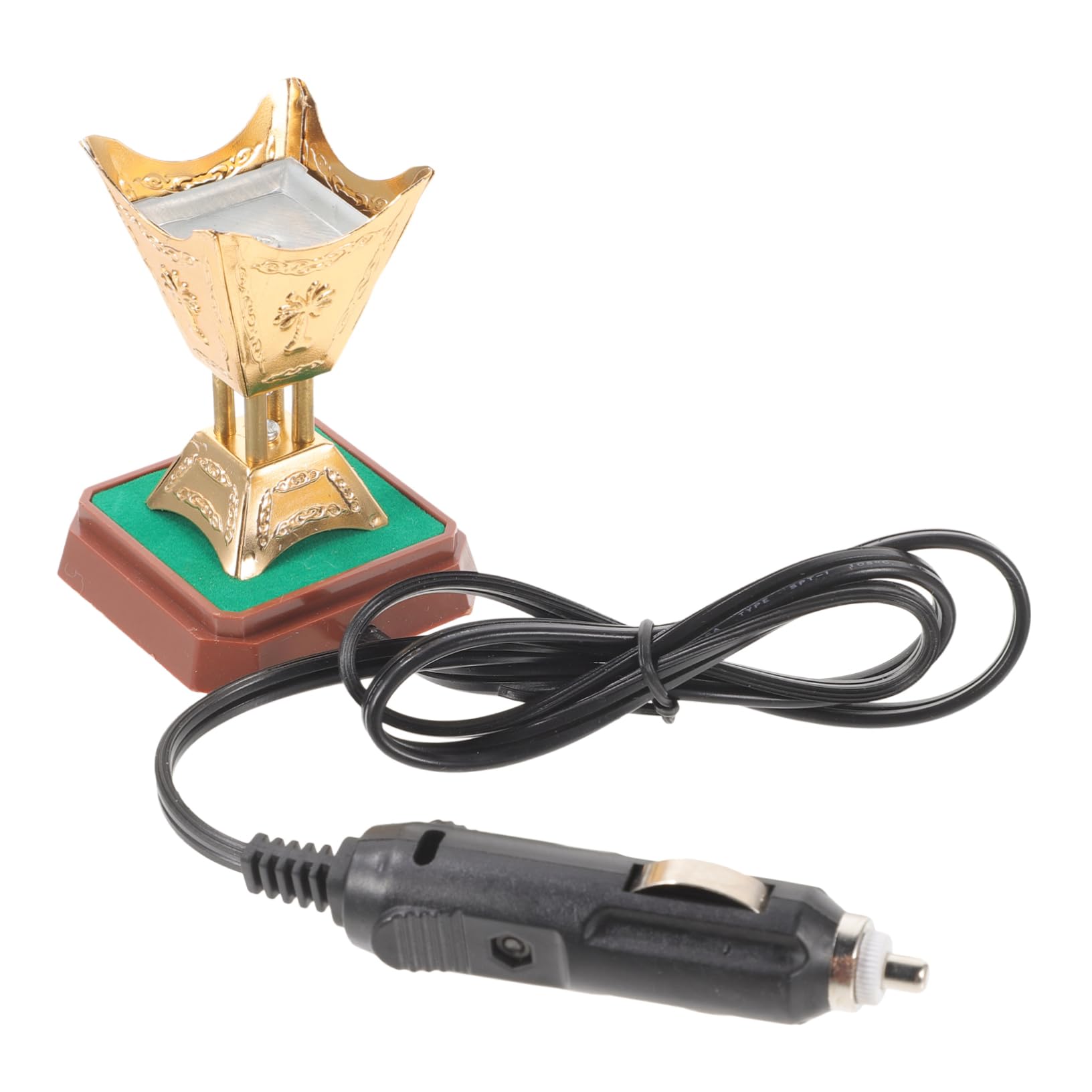 MAGICLULU 5 Pezzi Burner di incenso retrò bruciatore di incenso per auto bruciatore di elettrico sanifica aria profumatore auto porta elettrico incensiere antico