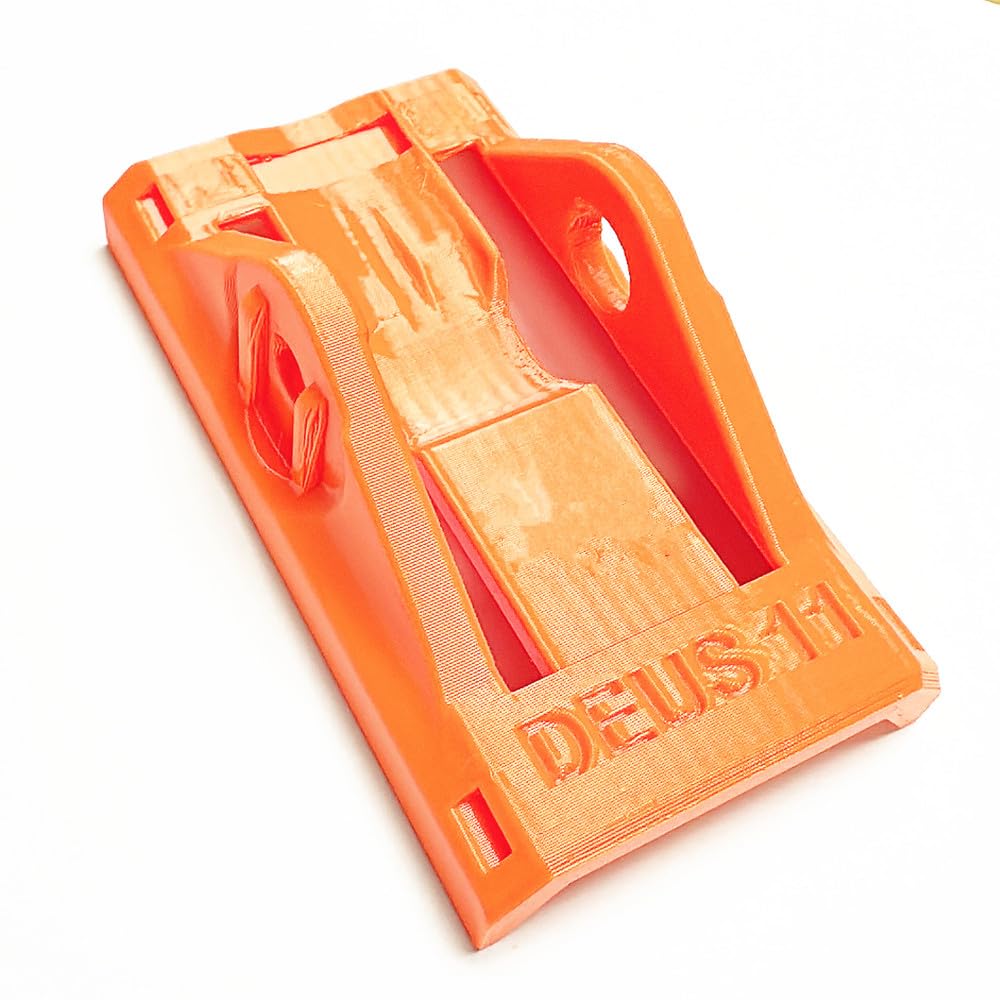 Deus Fit Kit d'installation pour pédales de vélo, 2 pédales, support en plastique orange