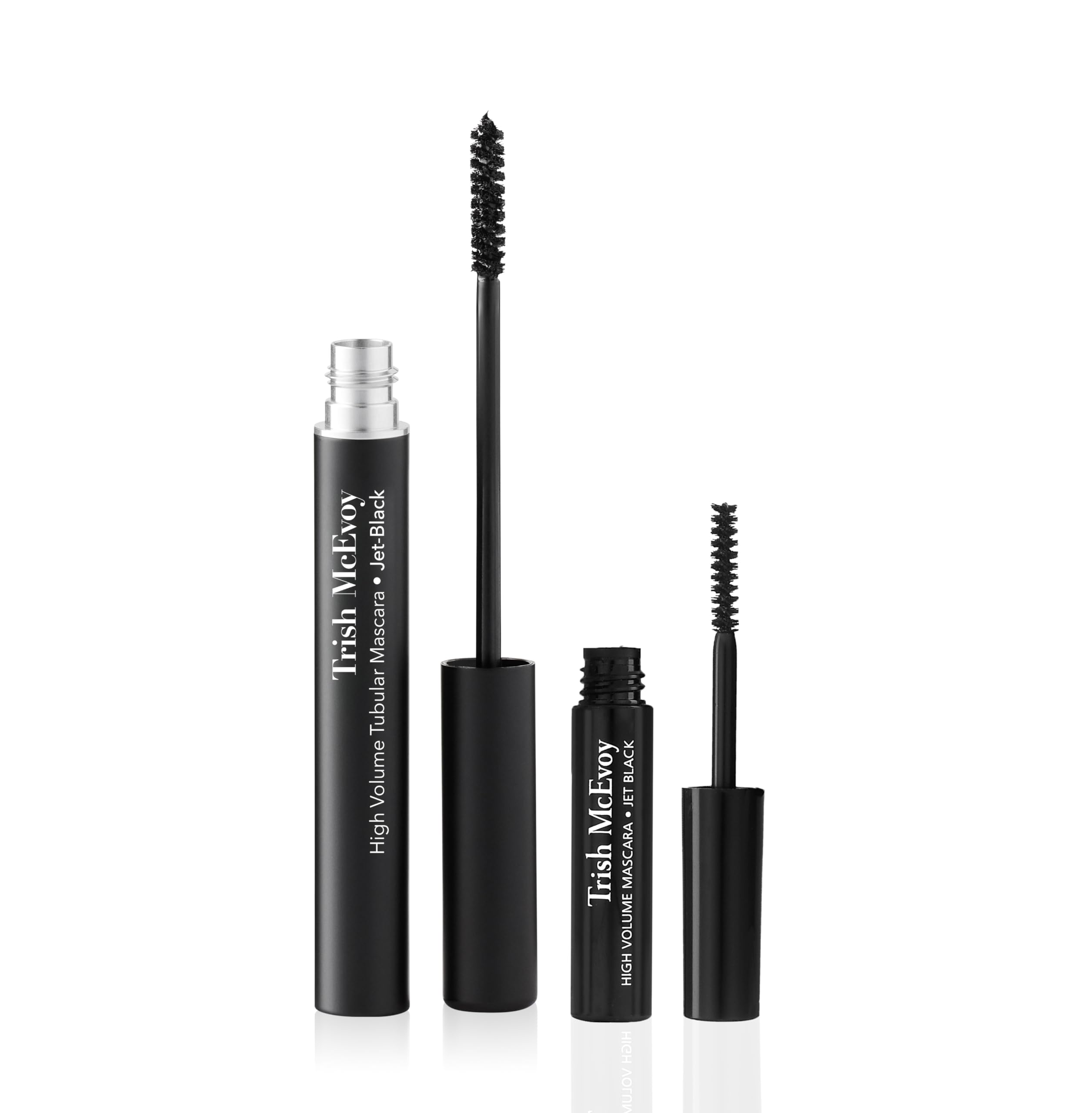 Trish McEvoy High Volume Tubular Mascara Duo in Jet Black, Includes Full and Travel Size Mascaras, 2-Piece
