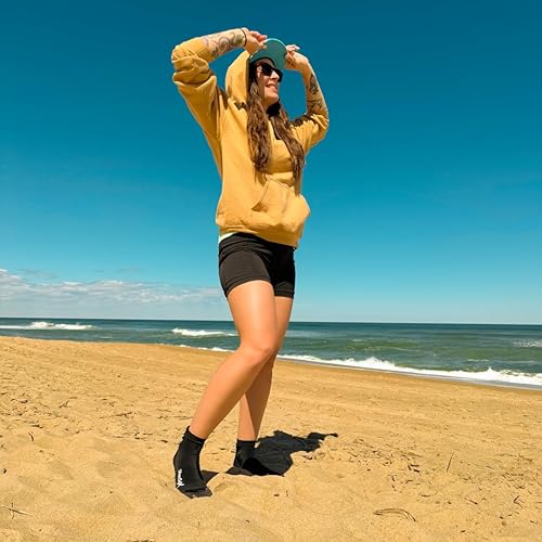 Miniatura 6 de ShocSox Calcetines de voleibol de playa y fútbol de arena, suela garantizada sin agujeros para una máxima protección (Estados Unidos, alfa, mediano,