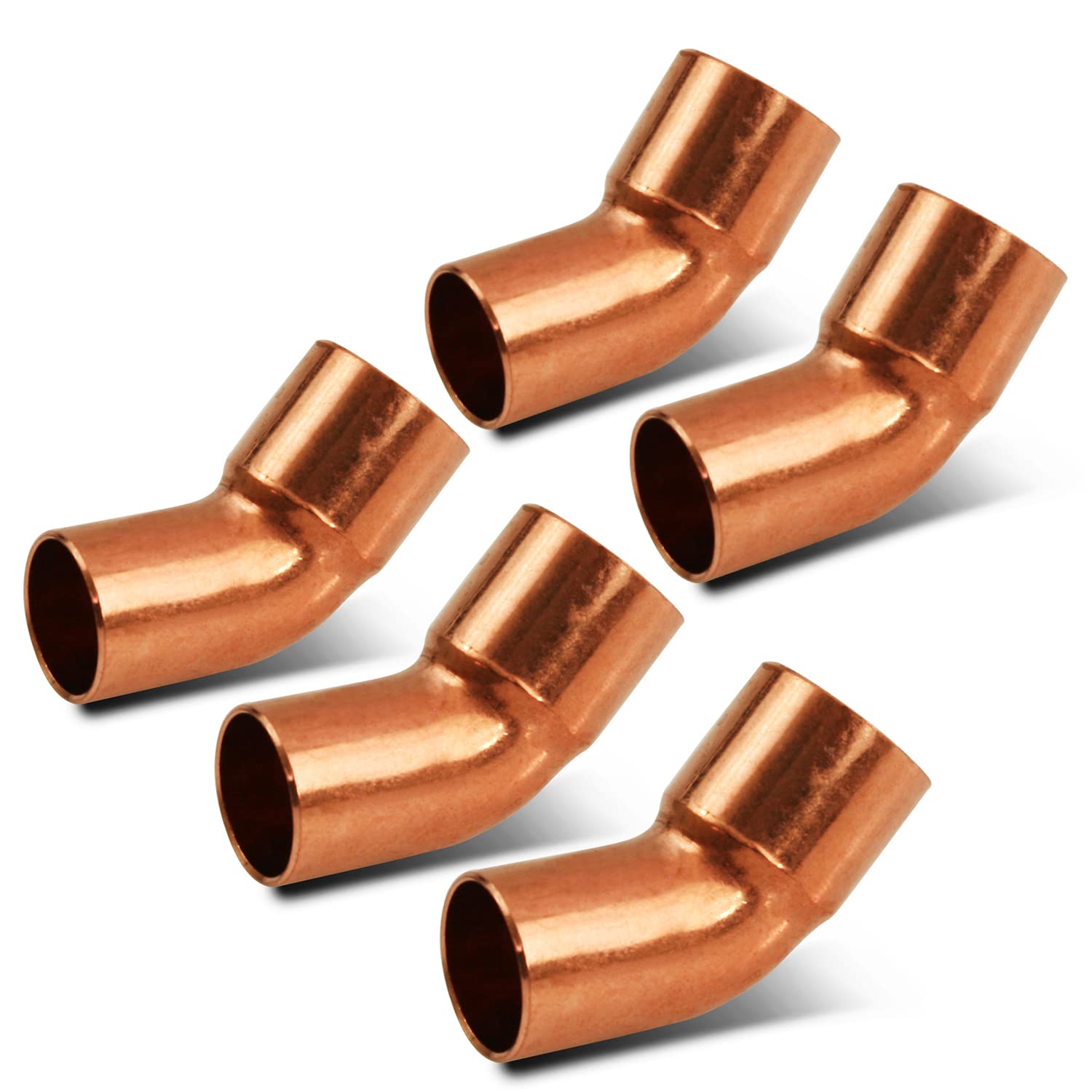 Raccord coudé en cuivre 45 degrés DDTG0300-5 Supply Giant 3 pouces pour tube de plomberie
