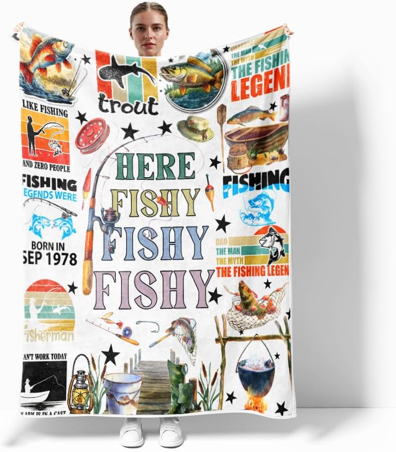 NYMB Bear Throw Blanket, Rustic Cabin Decor Woodland Blankets for Couch Bed, Winter Snowflake Christmas Blanket Gifts for Women, Farmhouse Decor for Couch Bed Living Room