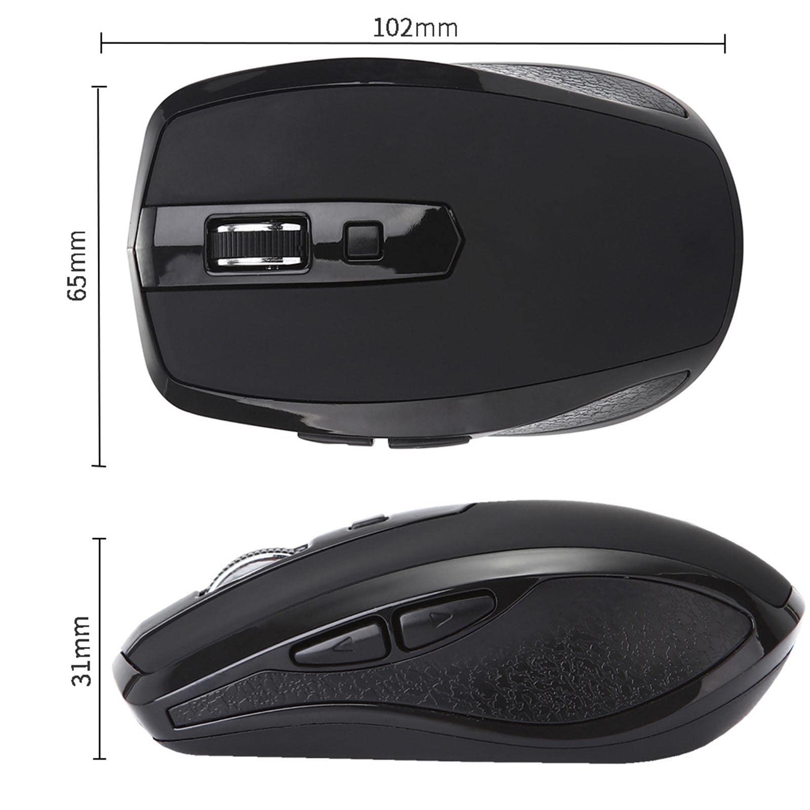 Mysz Mysz bezprzewodowa Mysz komputerowa do laptopa USB do gier z możliwością ładowania Ergonomiczna mysz Urządzenie wskazujące Ergonomia Czterokierunkowe kółko przewijania 2,4G Fotoelektryczny akumul