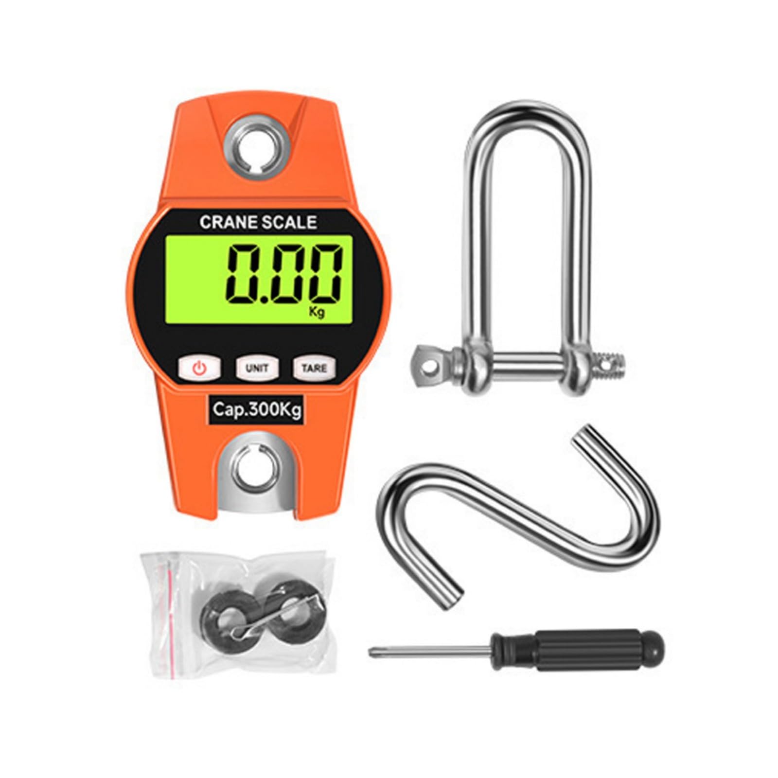 Carotoe B Lightweight Hanging Hook Scale With Lcd Screen And Easy Operations Ideal For Outdoor Work Industrial And Household Use High Accuracy Hanging Scale