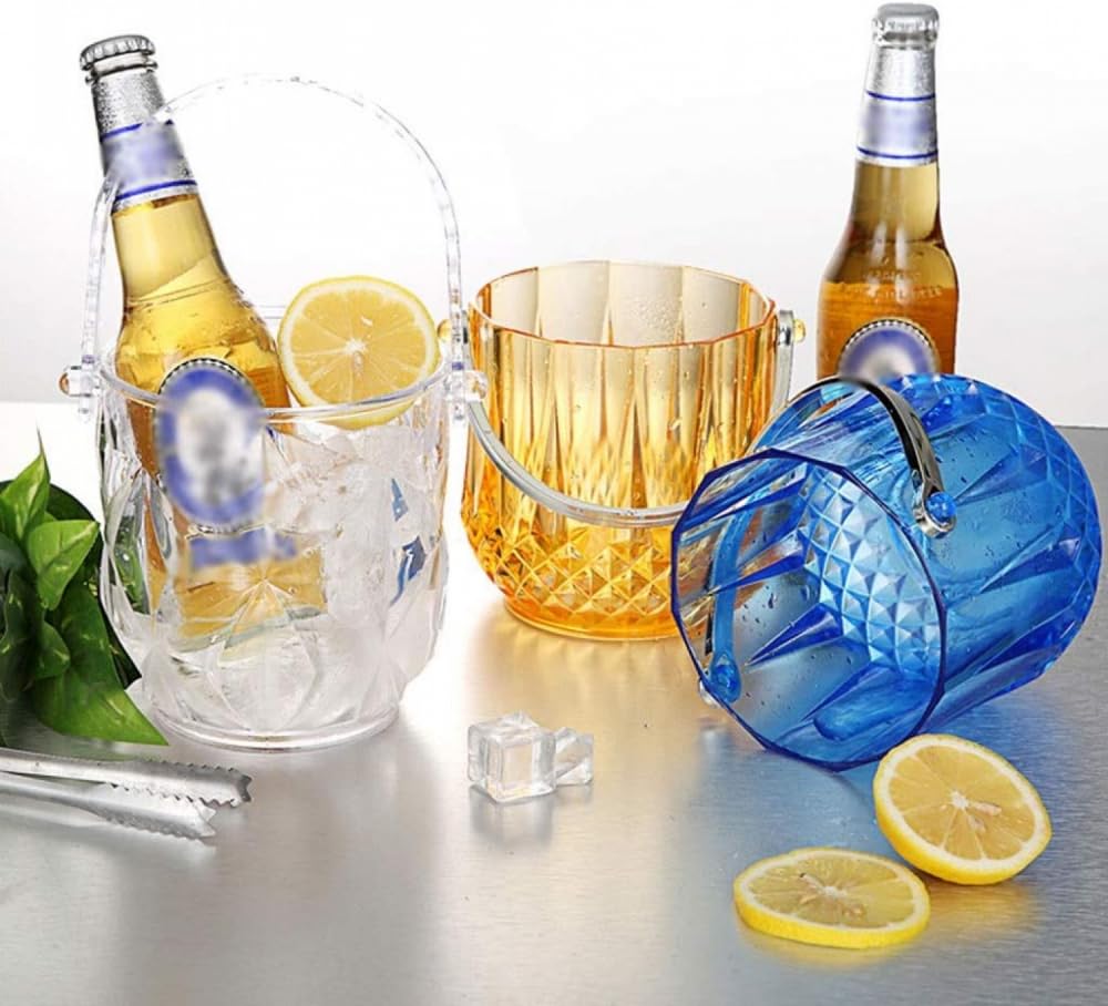 Secchiello per ghiaccio portatile piccolo secchiello per il ghiaccio vaso da scrivania secchio di stoccaggio domestico secchio bar festa birra bevanda secchio ristorante secchio champagne