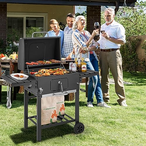 Expert Grill Charcoal Grill, With Wheels 17