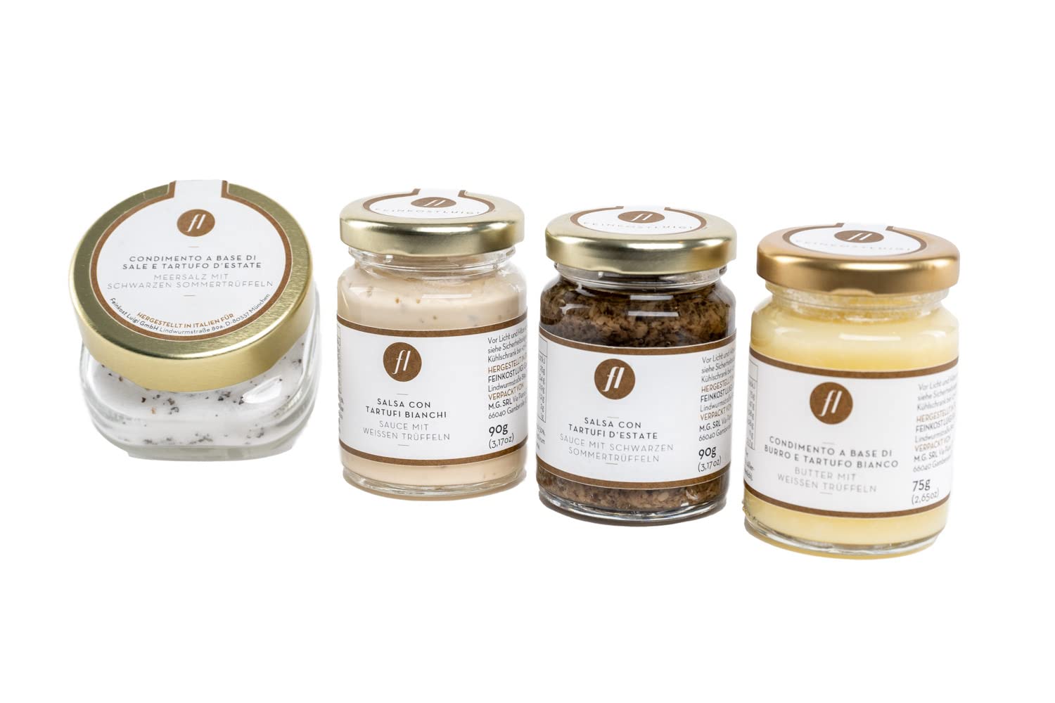 Feinkost Luigi - TRÜFFELBOX mit Trüffelsalz, Saucen mit schwarzen und weißen Trüffeln & Trüffelbutter