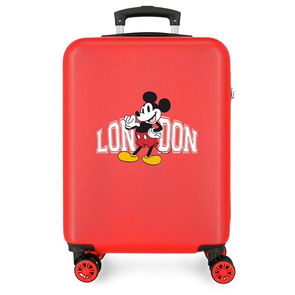 Disney Mickey & Minnie Trip To… Zestaw walizek, jeden rozmiar, Czerwona wycieczka, Talla única, Walizka kabinowa