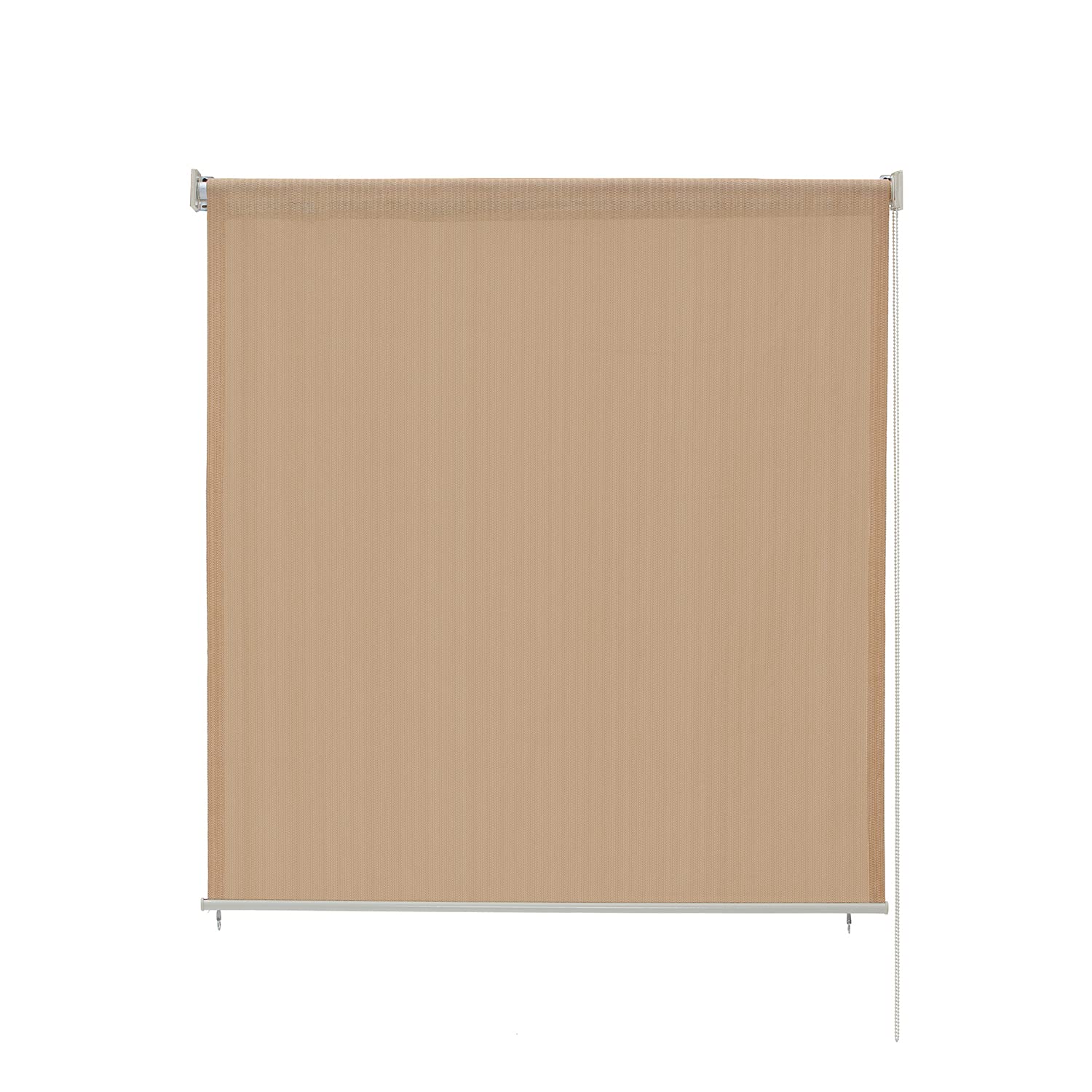 Voticky Exterior Outdoor Roller Shade Patio Sun Blind Roll Up Shade 8'X8' Wheat Amazon.in