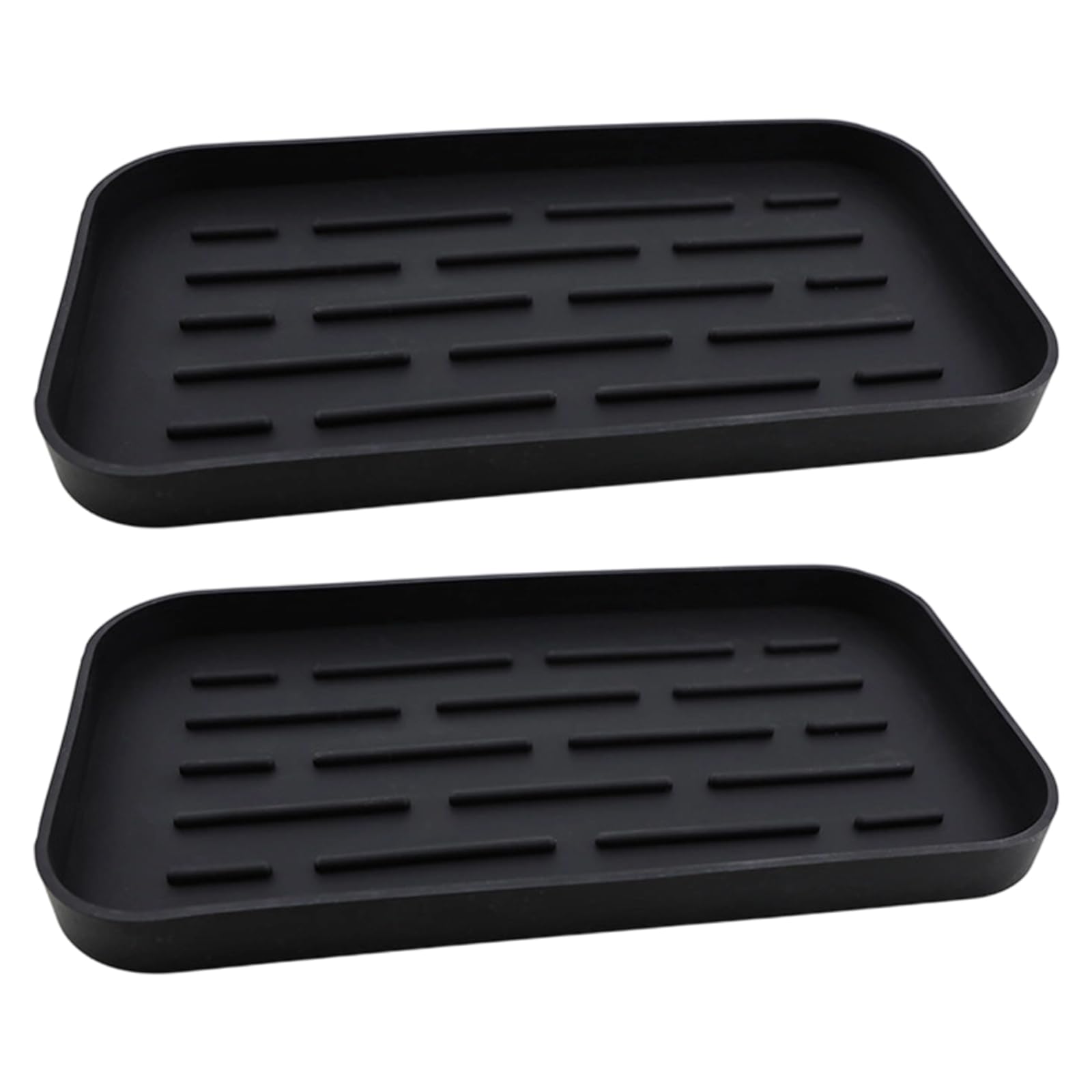 carotoe Silicone Water Drain Tray for Kitchen Bathroom with Easy Maintenances Surfaces Foldable Silicone Tray