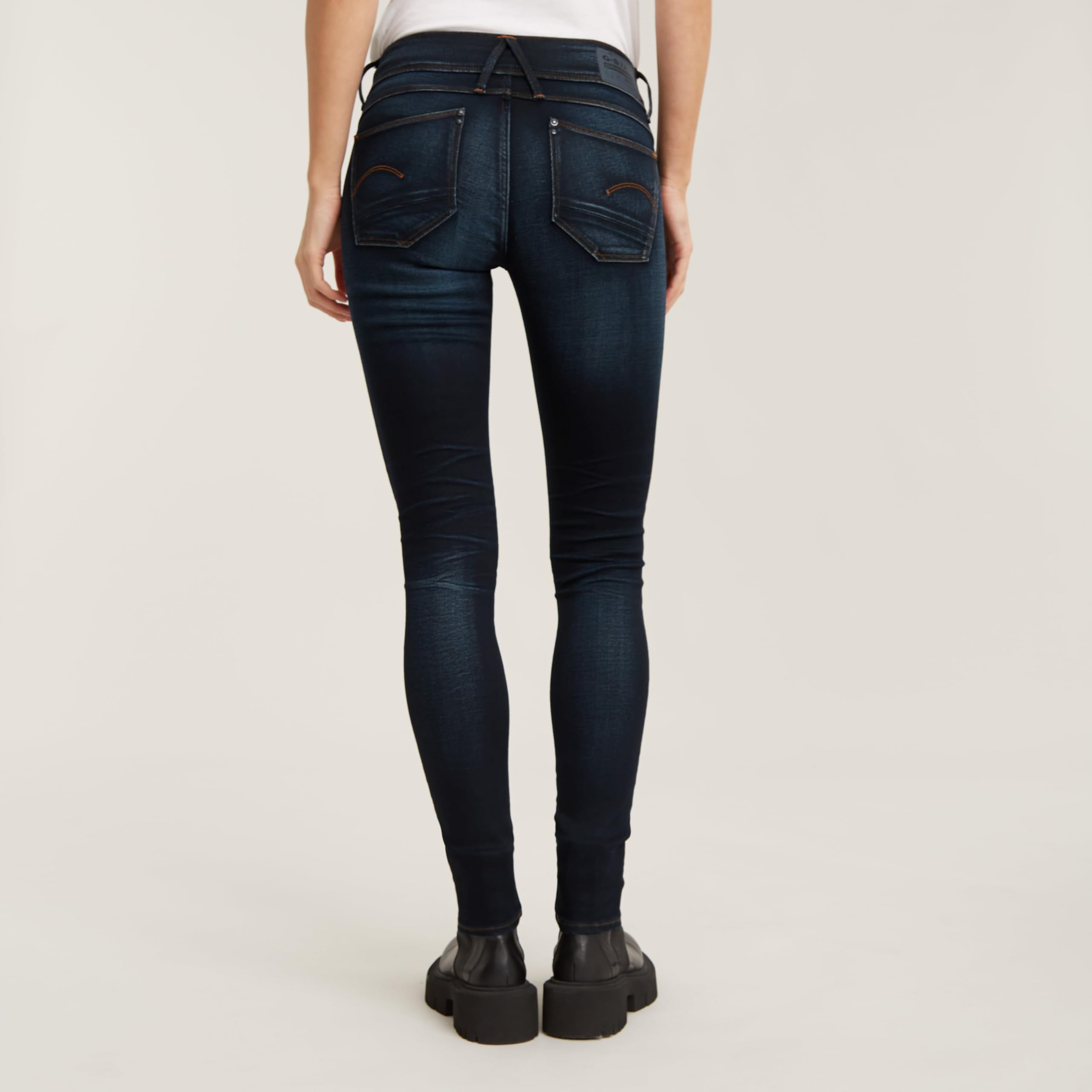 G-STAR Damen Lynn Mid Waist Skinny Jeans 29W / 30L Blau (Medium Aged 60885-6131-071)