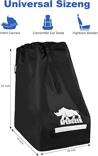 Miniatura 6 de Bolsas de asiento de automóvil para viajes aéreos - Fundas acolchadas para mochila fáciles de transportar para avión - Funda duradera para bolsas de