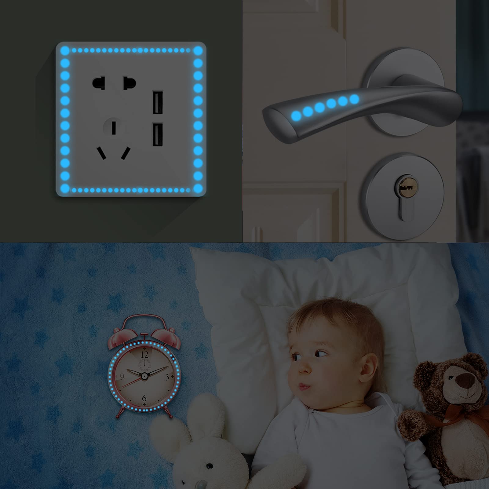 Adesivi Murali luminosi, veicoli costruzione, trasporto, bambini