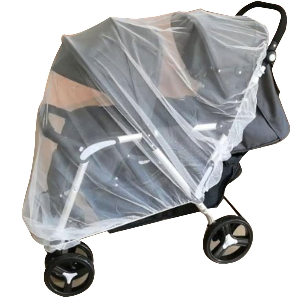 Yazhuq Double Stroller Anti-Mosquitos Net Insect Net for Carseat Twin Pram Mesh Cover Double Stroller Mosquito Net