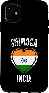 India Flag Heart Shimoga City Case for iPhone 11