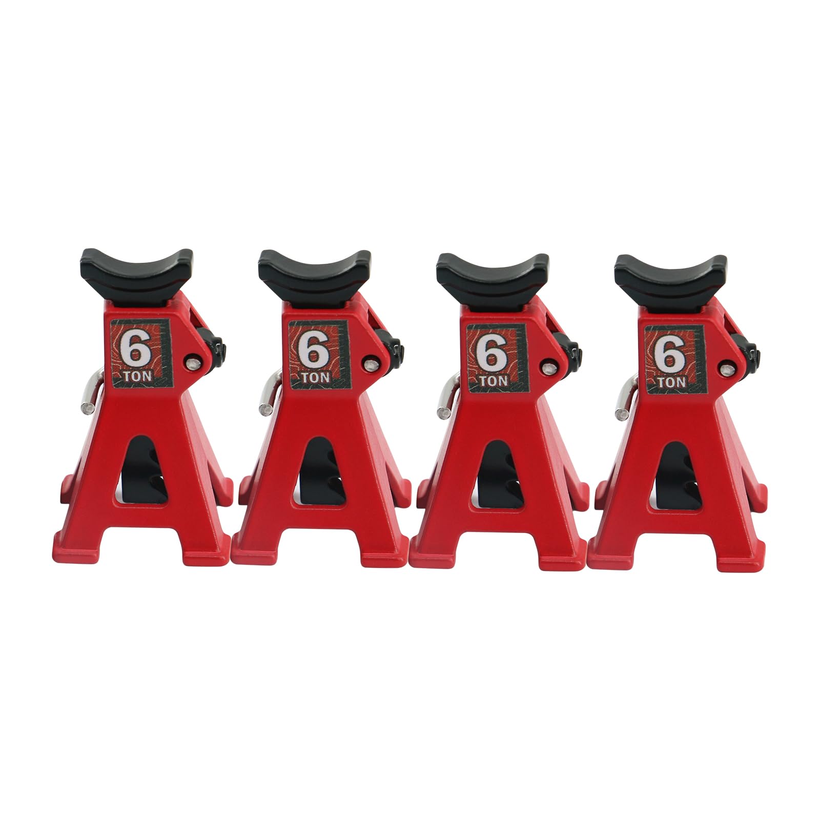 Paquete de 4 soportes de gato RC ajustables de 1/24, compatibles con Traxxas TRX4M Axial SCX24 AX24 FMS FCX24, rango de altura de 4 a 34 mm, ideal para mantenimiento de coches RC Crawler
