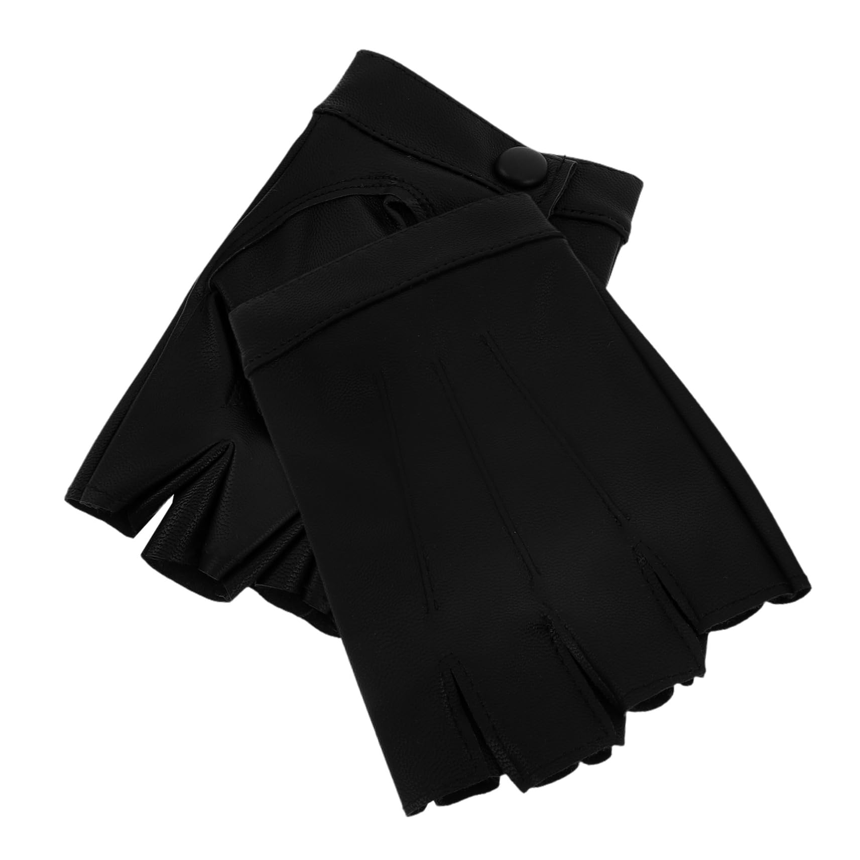 Beavorty Half Finger Gloves Biking Gym Workout Outdoor Cycling Motorcycle Weightlifting Fitness Fake Leather Bike Gloves